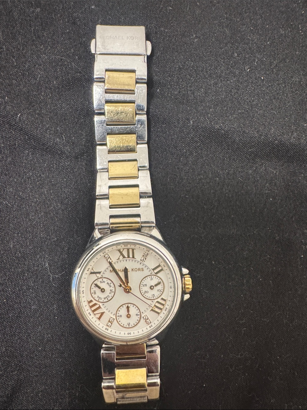 Michael Kors Two-Tone Gold and Silver Women’s Chronograph Watch